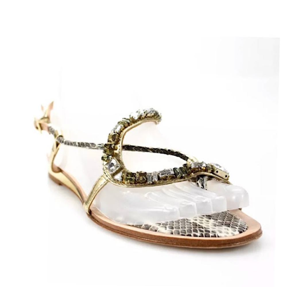 VC Signature Gold Crystal Sandals...Sz: 7